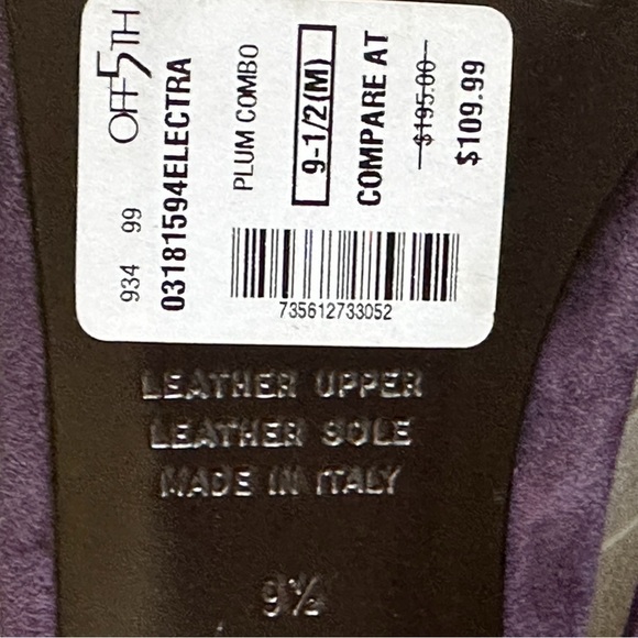 Saks Fifth Avenue Soft Plum Purple Suede Loafer Flats Size 9.5 NWT Leather - Picture 6 of 8